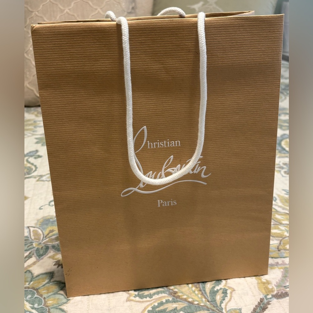 Christian Louboutin Brown Shopping Bag with Envelope - Picture 5 of 9